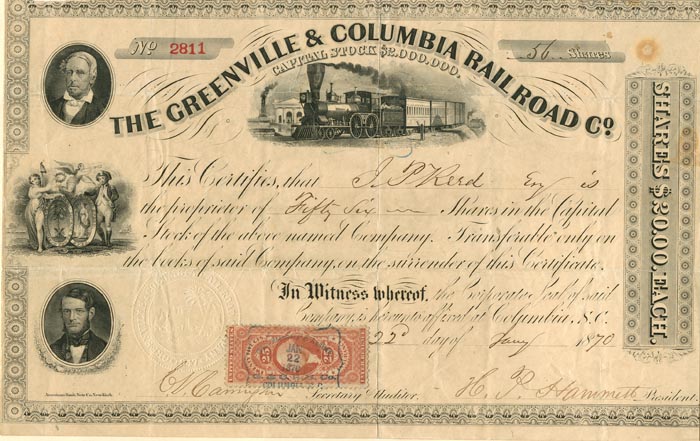 Greenville and Columbia Railroad Co.